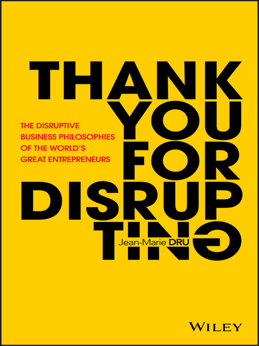 Title details for Thank You For Disrupting by Jean-Marie Dru - Wait list